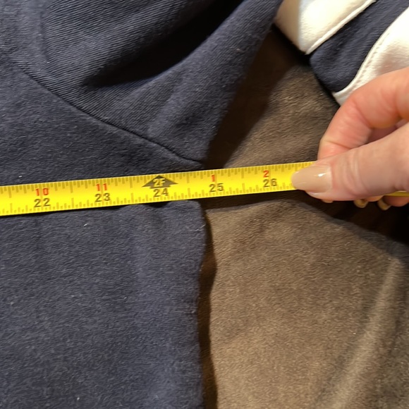 Nautical Navy nautical stripe hoodie XXL - Picture 4 of 5